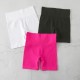 Amazon Basics ribbed three-quarter pants, high-waisted slimming yoga shorts, running pants.