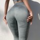 Yoga pants, high-waisted, elastic, hip-lifting, sand-washed, camouflage, quick-drying, running, tummy-control, fitness pants for women