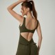 Best-selling cross-border quick-drying yoga jumpsuit, one-piece yoga jumpsuit for women, slimming, tummy-control, and hip-lifting, slightly flared fitness jumpsuit