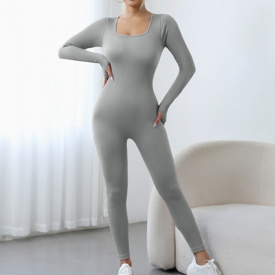New European and American seamless yoga bodysuits, tight-fitting dance and fitness bodysuits for women, yoga pants.