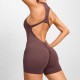 Spring and summer outdoor Pilates jumpsuit, sexy, back-lifting, quick-drying, hip-enhancing fitness yoga jumpsuit for women