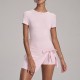 European and American fake two-piece tight sports dress, sexy slit straps, U-shaped back bodysuit.