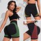 Cross-border contrast color yoga tights, peach hip shorts, European and American style, high-waisted, hip-lifting, quick-drying yoga shorts
