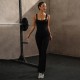 Spring and summer outerwear jumpsuits for women, contrasting straps, sexy, back-enhancing, quick-drying, hip-lifting, fitness yoga bodysuits.