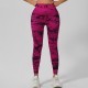Seamless tie-dye yoga bodysuit, beautiful back, sports bra, high-waisted, peach-butt lift, fitness and fitness leggings for women.