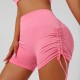 European and American drawstring tights, tummy-control yoga shorts, peach-butt running and fitness shorts, nude three-quarter yoga shorts.