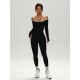 Export Trade Cross-border Fisherman's Jumpsuit Women's solid-color jumpsuits