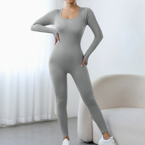 New European and American seamless yoga bodysuits, tight-fitting dance and fitness bodysuits for women, yoga pants.