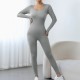 New European and American seamless yoga bodysuits, tight-fitting dance and fitness bodysuits for women, yoga pants.