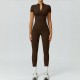 TK's popular high-stretch, quick-drying bodysuit with front zipper for outer wear, a breathable, tight-fitting yoga jumpsuit