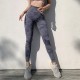 Yoga pants, high-waisted, elastic, hip-lifting, sand-washed, camouflage, quick-drying, running, tummy-control, fitness pants for women
