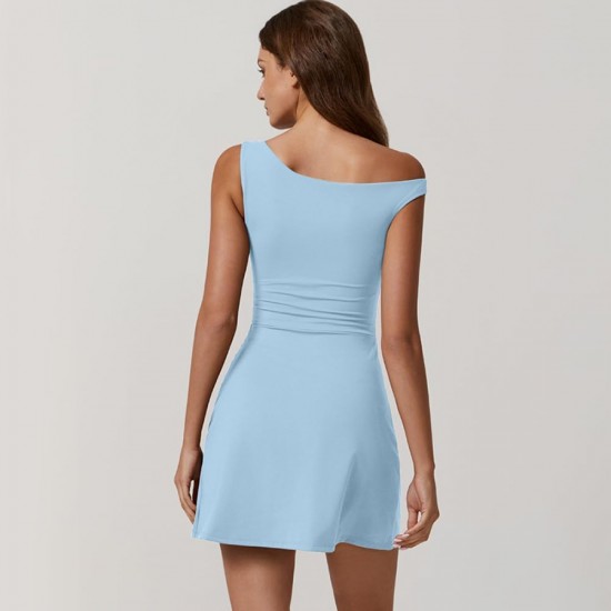 Amazon's best-selling high-elastic, anti-exposure, slimming, quick-drying tennis dress for women, a two-piece workout dress.