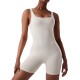 Temu's spring/summer seamless body-shaping sports bodysuit, back-enhancing, tights, and sleeveless fitness bodysuit for women.