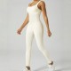 Cross-border shipping, V-waist, seamless, plain weave yoga bodysuit, shapewear, fitness jumpsuit for women. s