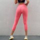 Yoga pants, elastic, tight, slimming, running training, quick-drying, high-waisted, hip-lifting, cropped pants, summer fitness pants for women