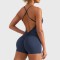 YEOREO women's yoga bodysuit, backless, one-piece, Pilates, and exercise bodysuit.