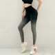 Yoga pants, thin, high-waisted, hip-lifting, peach-hip gradient, tight, running training fitness pants for women