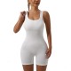 Double-Layered with Bra Pads European and American cross-border threaded yoga one-piece, seamless sportswear, fitness wear, sexy peach lift.