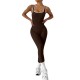 Xiyin's popular seamless sports jumpsuit with a beautiful back, sleeveless, tight, hip-lifting, quick-drying ribbed yoga jumpsuit for women.