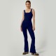 TK's hot-selling, back-enhancing, quick-drying, seamless yoga jumpsuit with a high-stretch, hip-lifting, outdoor fitness flared design