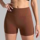 New V-waist peach lift shorts, seamless yoga pants, fitness pants, running and fitness shorts for women.