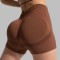 New V-waist peach lift shorts, seamless yoga pants, fitness pants, running and fitness shorts for women.