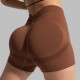 New V-waist peach lift shorts, seamless yoga pants, fitness pants, running and fitness shorts for women.