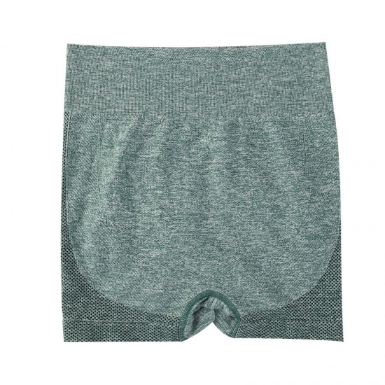 Cross-border yoga shorts, smiley face, hip-lifting, high-waisted, quick-drying, seamless, tight, hip-lifting, three-quarter length fitness shorts for women.