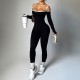 Export Trade Cross-border Fisherman's Jumpsuit Women's solid-color jumpsuits