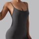 Classic cross-border patchwork suspender yoga bodysuit, outdoor running, and fitness wear for women.