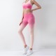 Thin summer yoga shorts, high-waisted, hip-lifting peach-shaped, gradient-fitting, tights, running training, fitness suits for women.