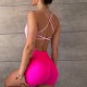 Beautiful back, bust-enhancing spaghetti straps, sexy push-up yoga dance bra, fitness running bra, can be worn as outerwear.