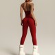 New European and American halter-neck sexy yoga bodysuit for women, tights, quick-drying, hip-lifting, and fitness bodysuit.
