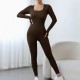 New European and American seamless yoga bodysuits, tight-fitting dance and fitness bodysuits for women, yoga pants.