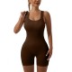 European and American cross-border threaded yoga one-piece, seamless sportswear, fitness wear, sexy peach lift.