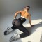 New cross-border contrast color yoga bodysuit, tights, quick-drying, and luxurious autumn/winter yoga wear for women.