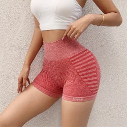 Cross-border yoga pants, high-waisted peach workout shorts, tights, elastic, hip-lifting, hip-covering training shorts for women.