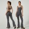 TK's hot-selling, back-enhancing, quick-drying, seamless yoga jumpsuit with a high-stretch, hip-lifting, outdoor fitness flared design