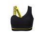 Cross-border one-shoulder, English-style back elasticated push-up sports bra, irregular running and fitness shorts.
