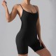 Classic cross-border patchwork suspender yoga bodysuit, outdoor running, and fitness wear for women.