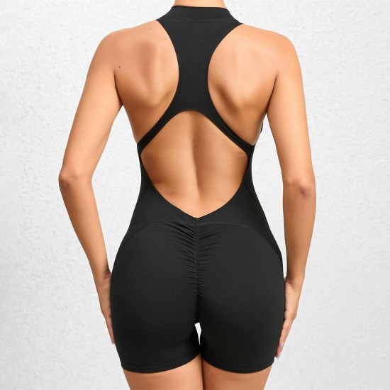Spring and summer outdoor Pilates jumpsuit, sexy, back-lifting, quick-drying, hip-enhancing fitness yoga jumpsuit for women