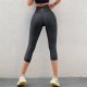 Yoga pants, elastic, tight, slimming, running training, quick-drying, high-waisted, hip-lifting, cropped pants, summer fitness pants for women