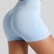 European and American seamless yoga shorts, peach lift high-waisted, quick-drying Women's dry fitness pants, tight and breathable running shorts.