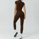 TK's popular high-stretch, quick-drying bodysuit with front zipper for outer wear, a breathable, tight-fitting yoga jumpsuit