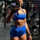 Beautiful back, bust-enhancing spaghetti straps, sexy push-up yoga dance bra, fitness running bra, can be worn as outerwear.