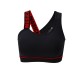 Cross-border one-shoulder, English-style back elasticated push-up sports bra, irregular running and fitness shorts.