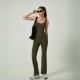 Best-selling cross-border quick-drying yoga jumpsuit, one-piece yoga jumpsuit for women, slimming, tummy-control, and hip-lifting, slightly flared fitness jumpsuit