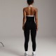 New cross-border contrast color yoga bodysuit, tights, quick-drying, and luxurious autumn/winter yoga wear for women.