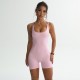 European and American popular seamless sports jumpsuit for women, backless, peach-buttocks, sexy yoga jumpsuit with suspenders