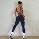Cross-border European and American tight-fitting bodysuit for women, perfect for backs, high-stretch, one-piece yoga suit for outdoor wear.